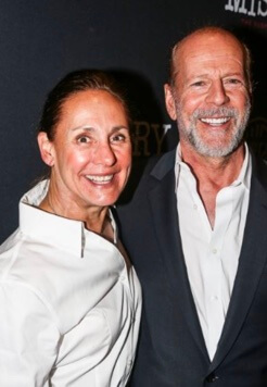 Florence Willis with her brother, Bruce Willis.